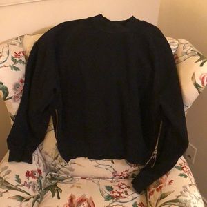UNIF black side zipper sweatshirt